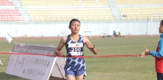 गोल्डेन एथलेटिक्स मिट: सन्तोषी श्रेष्ठलाई ५ हजार मिटर दौडमा स्वर्ण