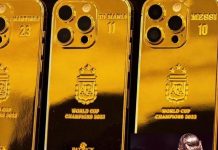 मेस्सीले दिए विश्वकप विजेता टिमका सहकर्मीलाई गोल्डेन आइफोन