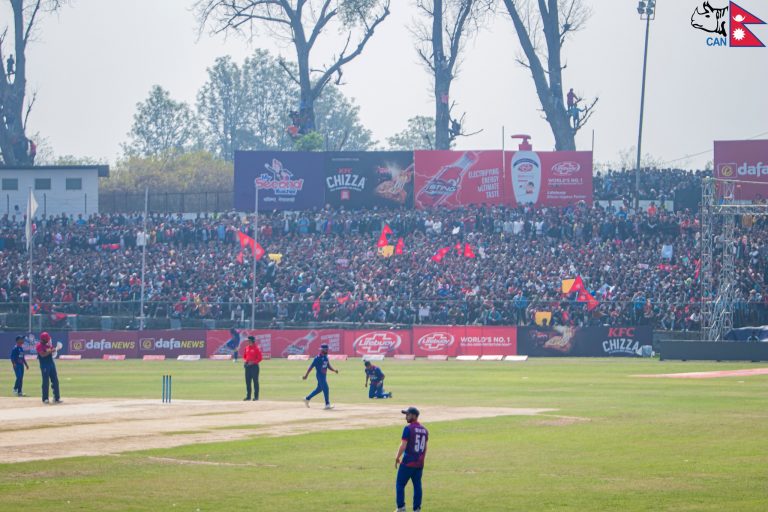 नेपाललाई यूएईले दियो ३११ रनको लक्ष्य, खानले कीर्तिमानी शतक