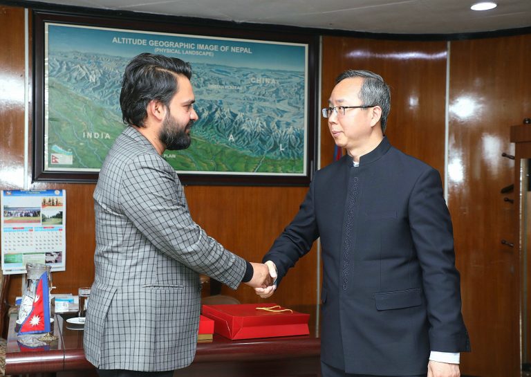 बालेन र चिनियाँ राजदूतबीच भेटवार्ता