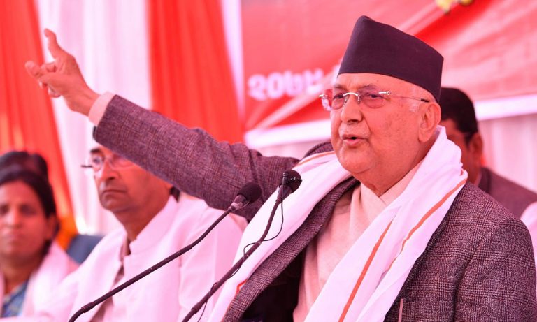 बारा पुगेर ओलीले भने -‘गठबन्धन सरकार रहिरहे वृद्धभत्ता काट्छ, जहाँ भेटिन्छ त्यहीँ हराऊँ’