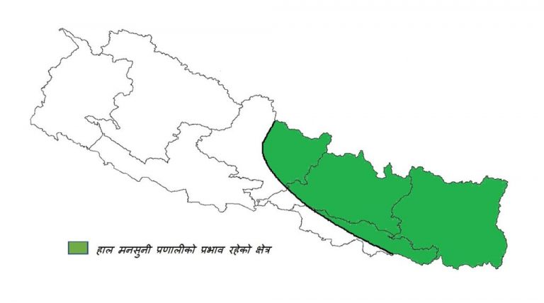 नेपालमा एक दिन ढिला भित्रियो मनसुन, क्रमिक रुपमा देशभर फैलिने