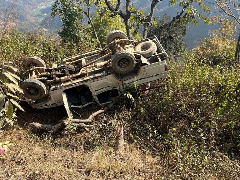कालिकोटमा जीप दुर्घटना हुँदा तीन जनाको मृत्यु