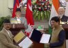 नेपाल र भारतबीच ७ सम्झौतामा हस्ताक्षर, दुई जलविद्युत् आयोजना भारतलाई