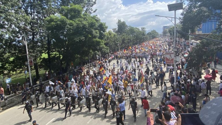 गौहत्याको विरोधमा  राप्रपाको  प्रदर्शन