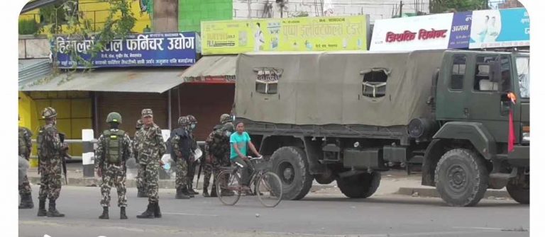 कर्फ्यूकाबीच नेपालगञ्जमा दुई समूहबीचको झडप, स्थिति नियन्त्रणमा लिन  सेना परिचालन