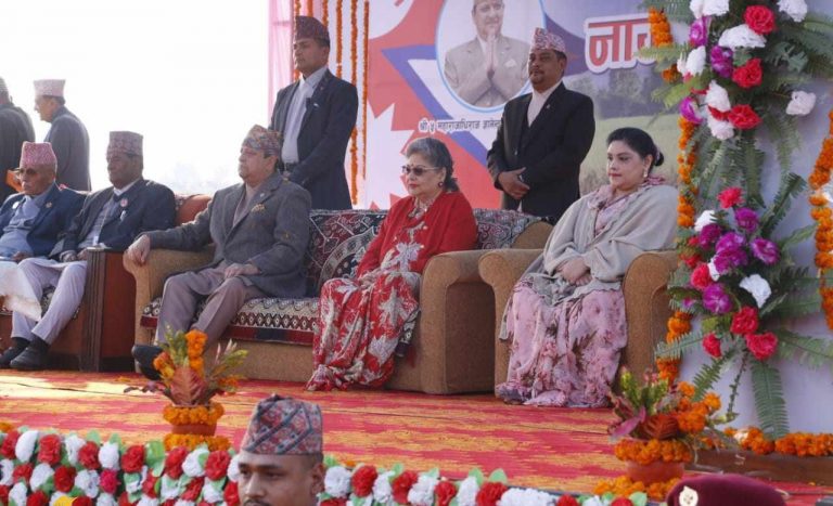 पूर्वराजा ज्ञानेन्द्रलाई भैरहवामा नागरिक अभिनन्दन