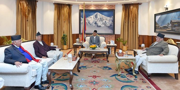 शीर्ष नेतासँग तीन विषयमा राष्ट्रपति पौडेलले देखाए चासो