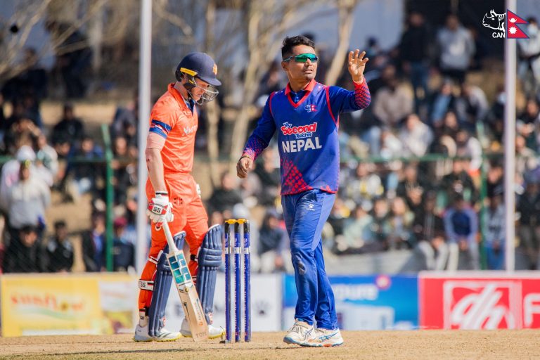 घरेलु मैदानमै नेपालको तेस्रो हार, नेदरल्यान्ड्ससँग ८ विकेटले पराजित
