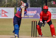 नेपाल ‘ए’ ले क्यानडा–११ लाई दियो २१७ रनको लक्ष्य, बसिरको अर्धशतक