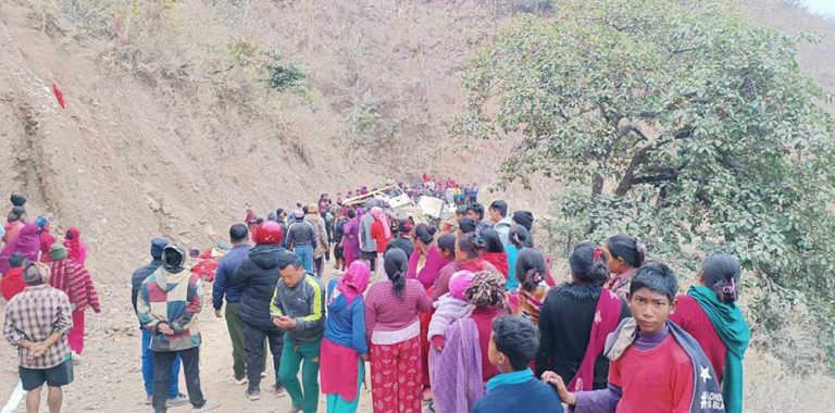 पाल्पामा जिप दुर्घटना, ८ जनाको मृत्यु