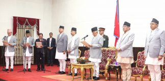 तीन नवनियुक्त मन्त्रीले लिए शपथ