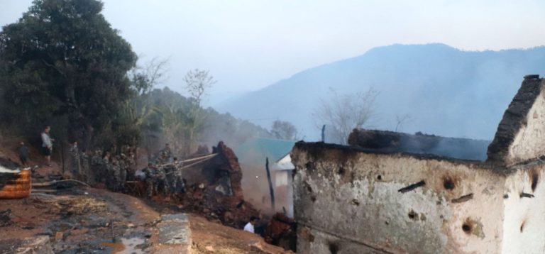 भोजपुरमा आगलागी, एकै परिवारका तीन बालबालिकाको मृत्यु