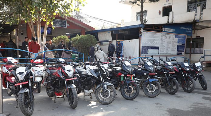 ८ महिनामा काठमाडौं उपत्यकाबाटै हराए १८४७ वटा मोटरसाइकल
