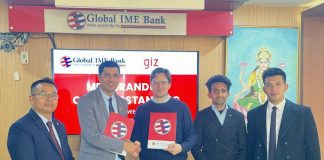 विद्युतीय सार्वजनिक यातायातमा लगानी गर्दै ग्लोबल आइएमई बैंक, जीआइजेडसगँ सम्झौता