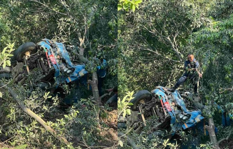 काभ्रेमा ट्रक दुर्घटना, ५ जना घाइते
