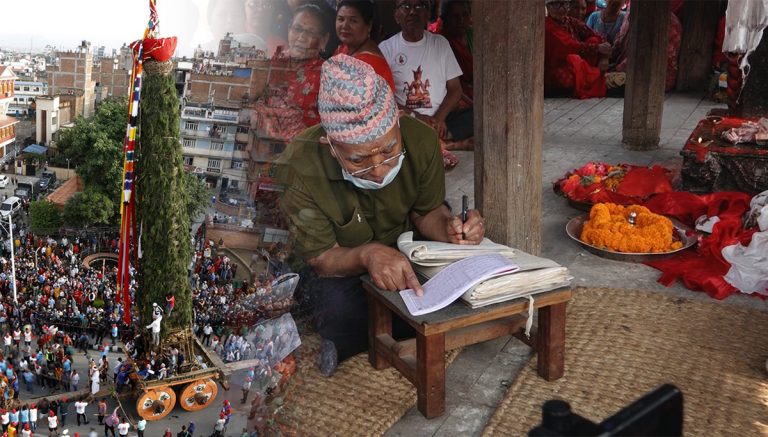 दुई महिना पछिलाई जुर्‍यो मच्छिन्द्र नाथको रथ लगनखेलबाट लैजाने साईत