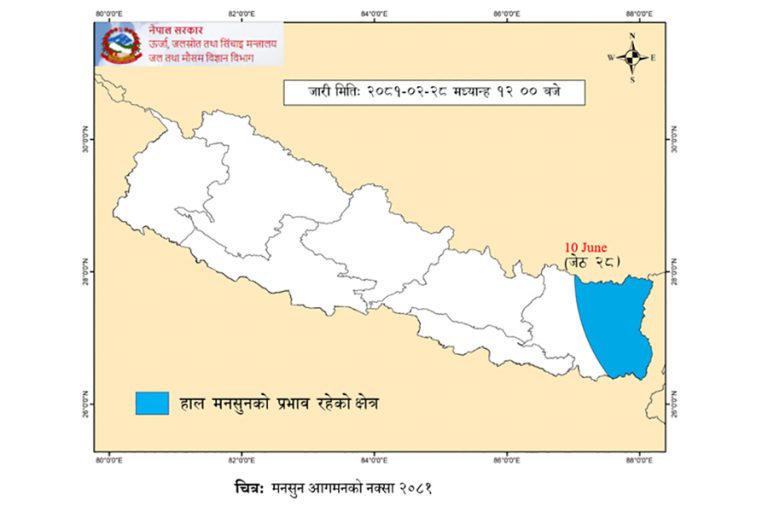 नेपाल भित्रियो मनसुन, यो वर्ष सरदरभन्दा बढी वर्षा हुने