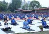 प्रहरी हेडक्वार्टरमा गृहमन्त्रीसहित उच्च प्रहरी अधिकृतले गरे योग अभ्यास (फोटोफिचर)