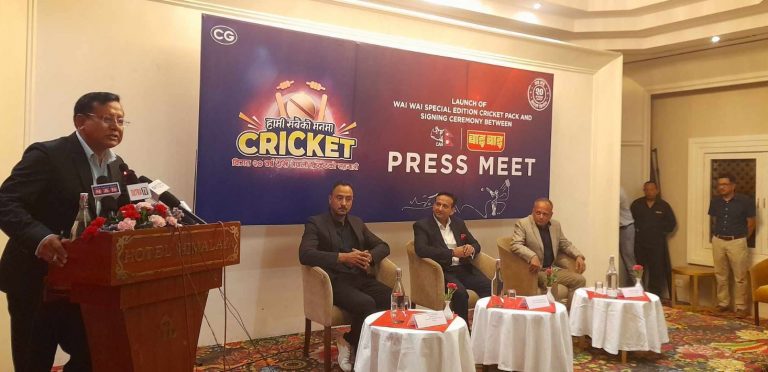वाइ वाइको ‘क्रिकेट स्पेसल एडिसन प्याकेट’ बजारमा, सीजीले  गर्‍यो क्यानलाई ६० लाख सहयोग