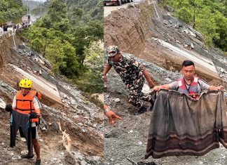 त्रिशुलीमा दुई यात्रुबाहक बस विलय, दिनभरको खोजीमा शून्य नतिजा