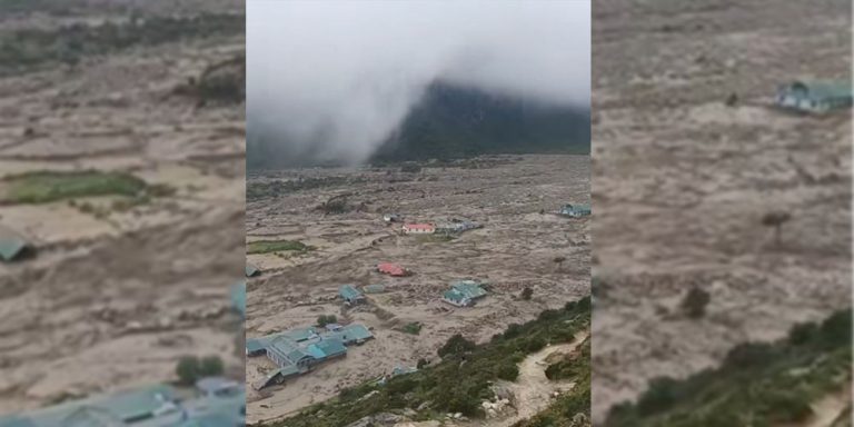 थामे गाउँको बाढीबारे प्रधानमन्त्रीको चासो