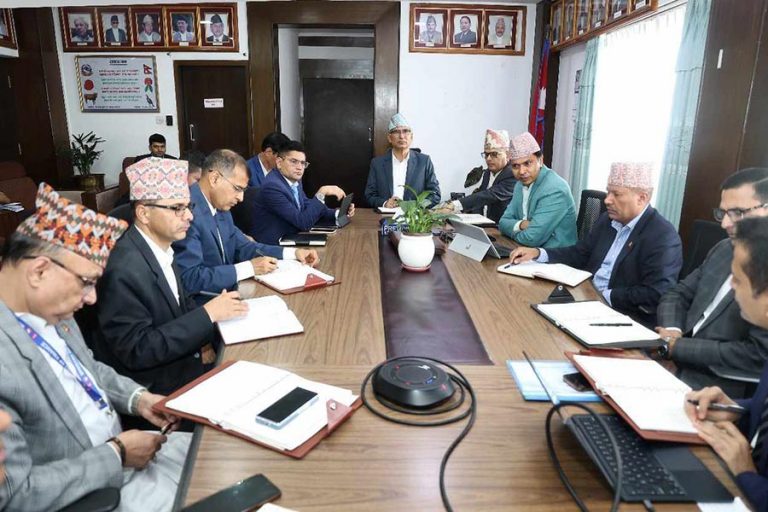 अर्थले थाल्यो बाढी पहिरोबाट परेको प्रभाव न्यूनीकरणका लागि स्रोत व्यवस्थापनको तयारी