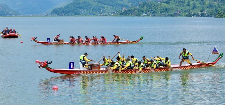 फेवातालमा आजबाट ड्रागन बोट रेस फेस्टिभल