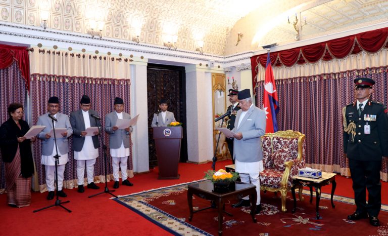 चार देशका राजदूहरूले गरे शपथ ग्रहण