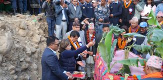 कैलालीको चिसापानीमा केवलकार निर्माण सुरु, भयो शिलान्यास