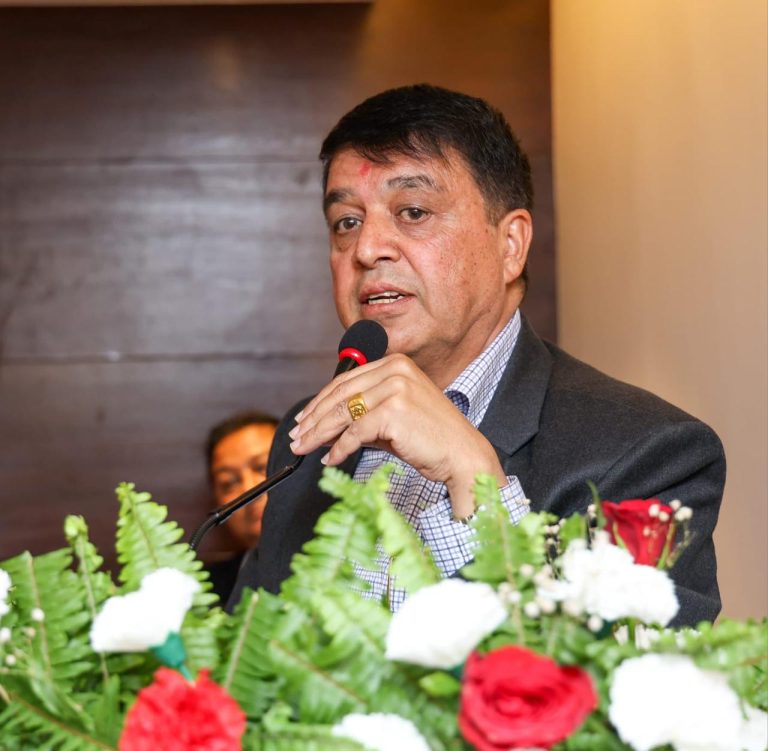 ‘कमाइको केही प्रतिशत नेपालमा लगानी गर्नुस्, प्रतिफल दिने वातावरण हामी बनाउछौँ’:अध्यक्ष ढकाल