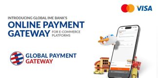 ग्लोबल आइएमई बैंकद्वारा कार्डमा आधारित ग्लोबल पेमेन्ट गेटवे सुचारु