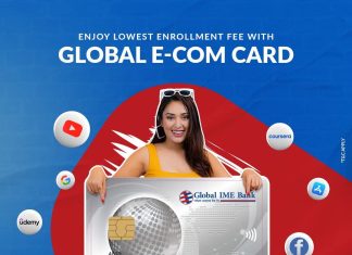 ग्लोबल आइएमईको ‘ग्लोबल स्मार्ट प्लस’ एपबाट ई-कम डलर कार्डमा रियल टाइम लोड सुविधा