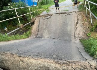 नालामा पुल भाँचियो : राजधानी जाने वैकल्पिक सडक अवरुद्ध