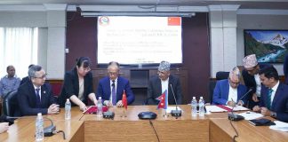 रसुवामा बाढीले क्षति पुर्याएको भौतिक संरचनाको पुनर्निर्माणमा चीनले सहयोग गर्ने