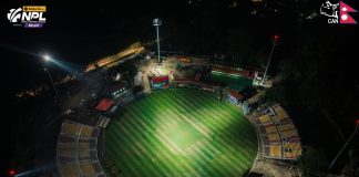 लक्ष्मी पूजामा टियू मैदानमा फ्लडलाइट परीक्षण, (फोटो फिचर)