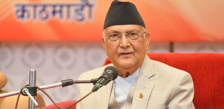 ओलीले भने: ‘रास्वपाकाे सरकार अहिले छ, निर्वाचनपछि त्याे रहदैन’