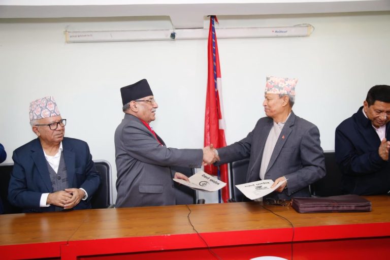 नेपाली कम्युनिस्ट पार्टीमा समाहित भए भीम रावल,यी ७ बुँदामा सहमती