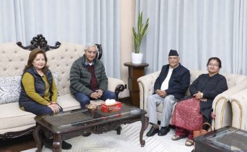 ओली र देउवाबिच भेटवार्ता