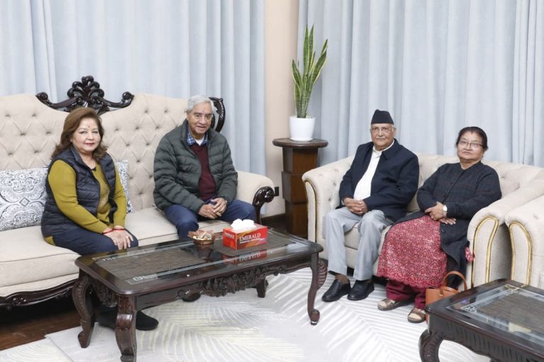 ओली र देउवाबिच भेटवार्ता