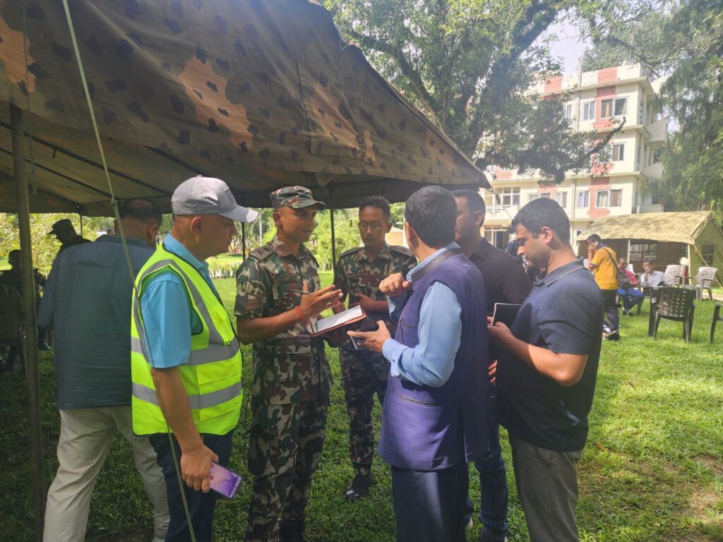 अपर त्रिशूली ३ ‘ए’ मा हेलिकप्टर अवतरण, विद्युत् पुनर्स्थापनाका लागि उच्चस्तरीय टोली फिल्डमा