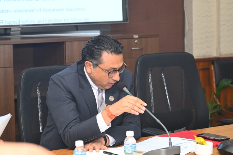 बाढी प्रभावित क्षेत्रको बीमा दाबी भुक्तानी सरल र सहज बनाउन अर्थमन्त्रीको निर्देशन