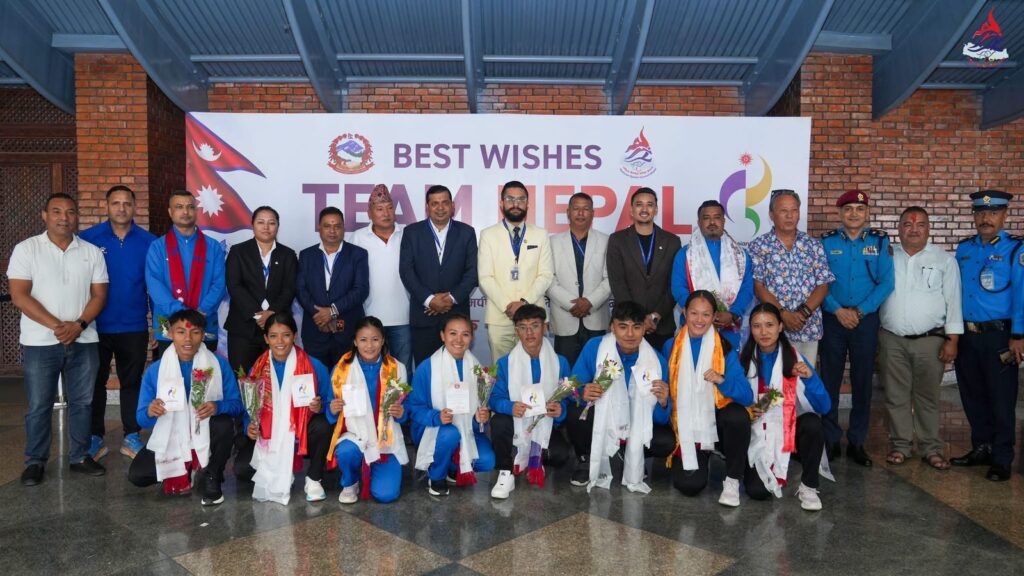 कराते टोली जापान प्रस्थान, खेलाडीलाई विमानस्थको ‘भिआइपी’ सुविधा
