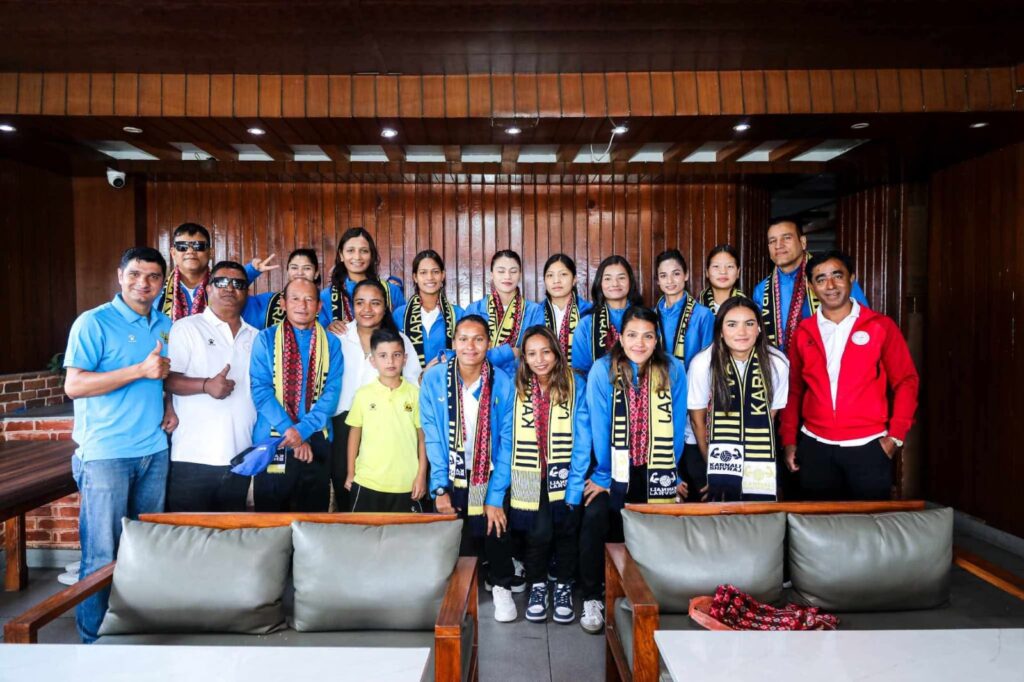 एसियाली खेलकुदमा भाग लिने नेपाली महिला राष्ट्रिय भलिबल टोलीको बिदाइ